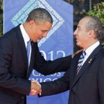 Obama bowing to Mexican President Felipe Calderon 061912