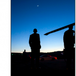 a Obama looking at sky
